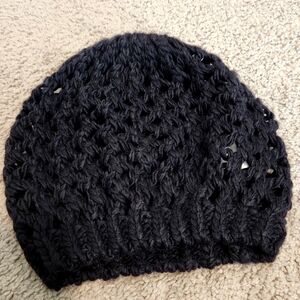 Kirra Black Knit Beanie